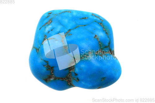 Image of turquoise mineral isolated