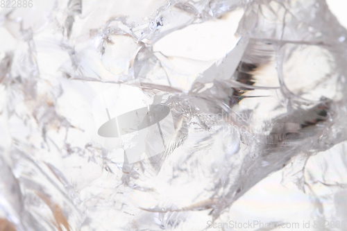 Image of white crystal mineral texture