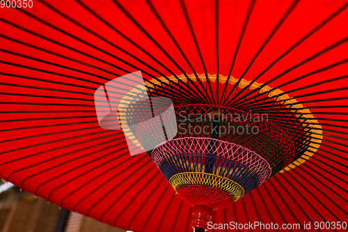 Image of Japanese red umbrella