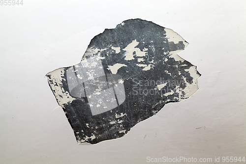 Image of Broken plaster, close-up