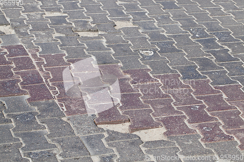 Image of hole on tiles