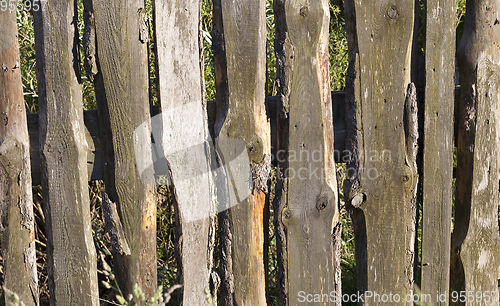 Image of old wooden fence