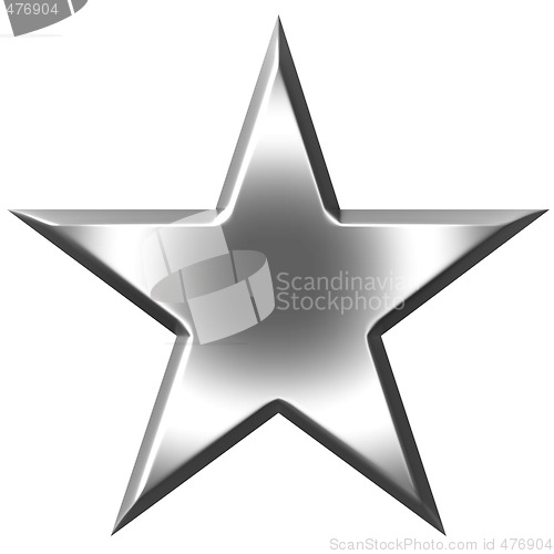 Image of 3D Silver Star