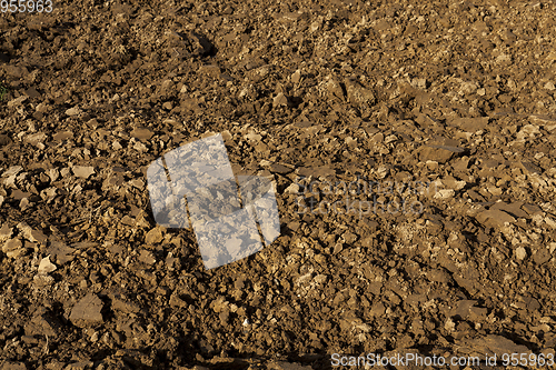 Image of Brown agricultural soil