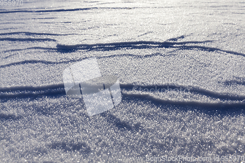 Image of Snow drifts in winter