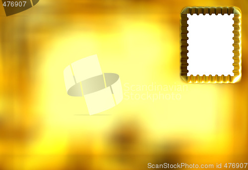 Image of 3D Golden Postcard