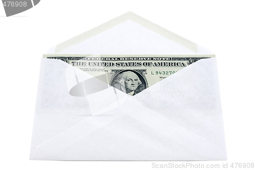 Image of Envelope with dollars