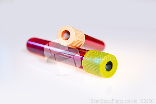 Image of Blood test tubes