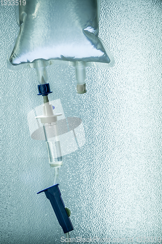 Image of Intravenous drip equipment in hospital