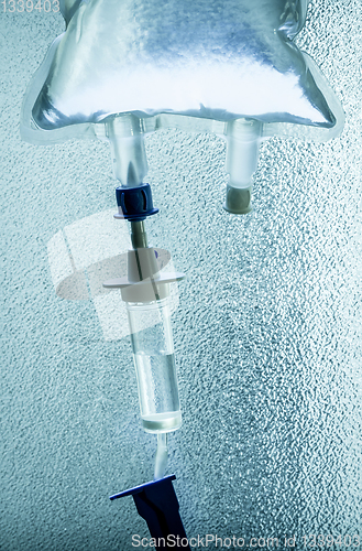 Image of Intravenous drip equipment in hospital