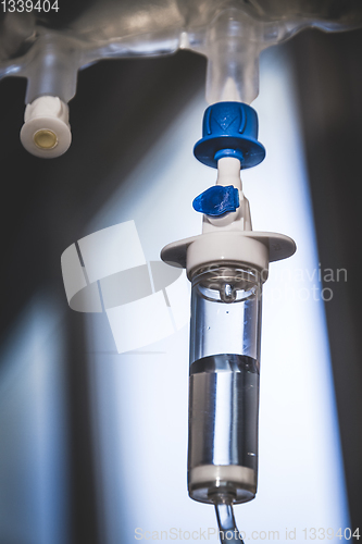 Image of Intravenous drip equipment in hospital