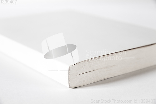 Image of Closed blank book isolated on grey
