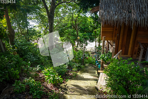 Image of Traditional tropical hut in Koh Lipe, Thailand