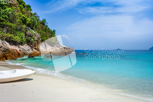 Image of Kayak  on Romantic beach, Perhentian Islands, Terengganu, Malays