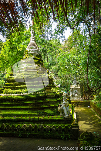 Image of Wat Palad temple stupa, Chiang Mai, Thailand