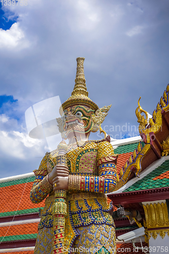 Image of Yaksha statue, Grand Palace, Bangkok, Thailand