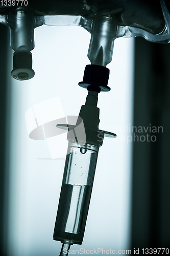 Image of Intravenous drip equipment in hospital