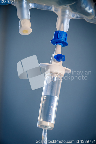 Image of Intravenous drip equipment in hospital