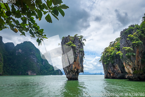 Image of Ko tapu island in Phang Nga Bay, Thailand