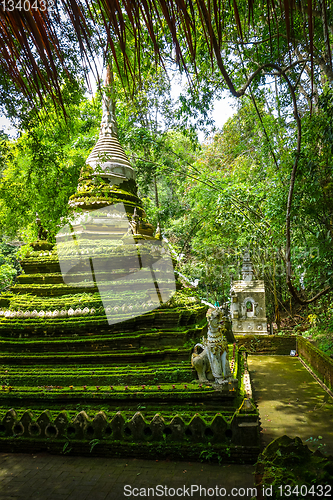 Image of Wat Palad temple stupa, Chiang Mai, Thailand