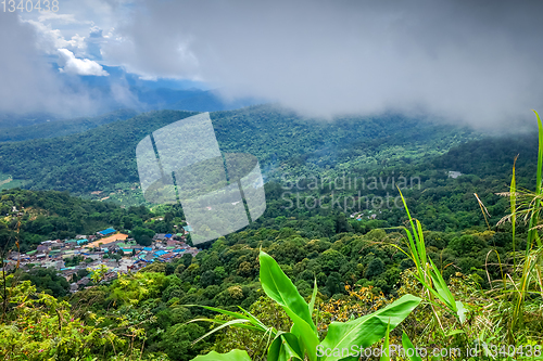 Image of Doi Pui Mong hill tribe village landscape, Chiang Mai, Thailand