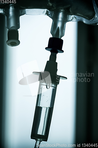 Image of Intravenous drip equipment in hospital