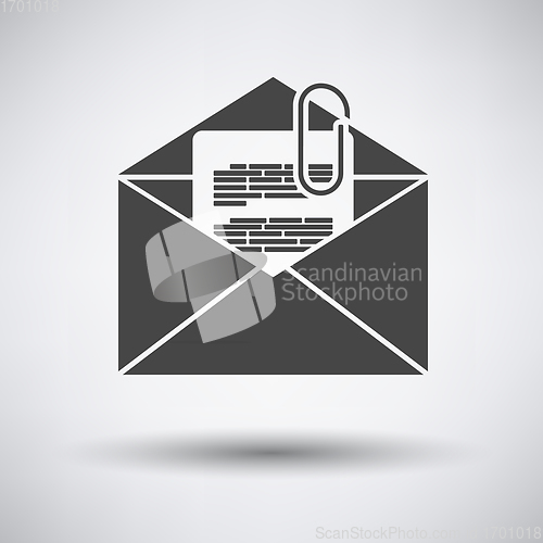 Image of Mail with attachment icon