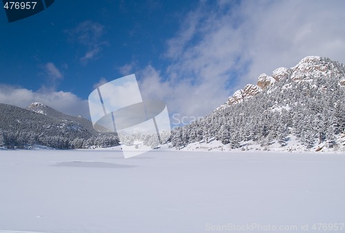 Image of Winter Lake and Sky