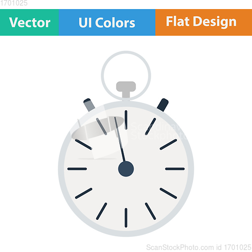 Image of Flat design icon of Stopwatch