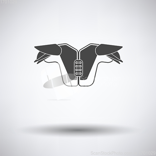 Image of American football chest protection icon