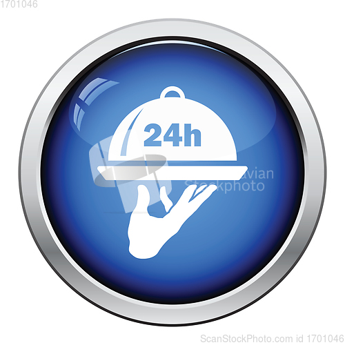 Image of 24 hour room service icon