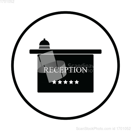 Image of Hotel reception desk icon