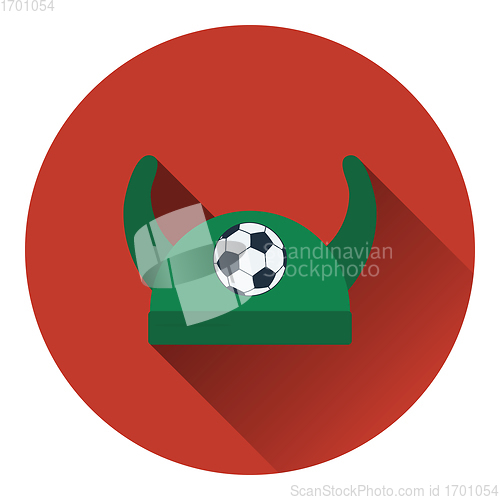 Image of Football fans horned hat icon