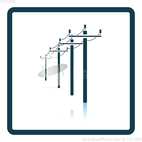 Image of High voltage line icon