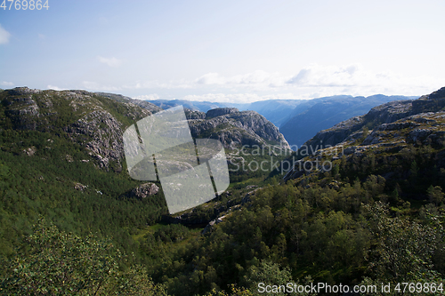 Image of Way to the Preikestolen, Rogaland, Norway