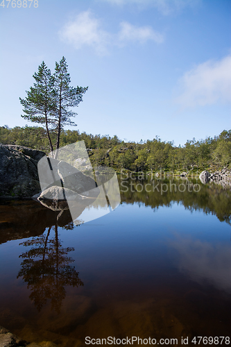 Image of Way to the Preikestolen, Rogaland, Norway