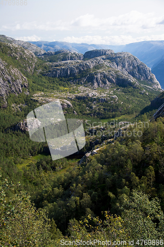 Image of Way to the Preikestolen, Rogaland, Norway