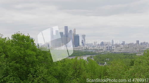 Image of Moscow city Moscow International Business Center, Russia.