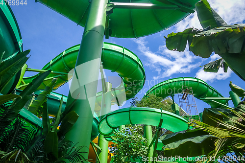 Image of Water slides in aquapark