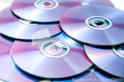 Image of CD, DVD stack