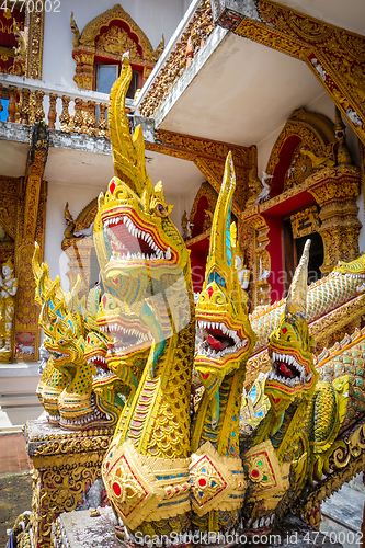 Image of Statues in Wat Buppharam temple, Chiang Mai, Thailand