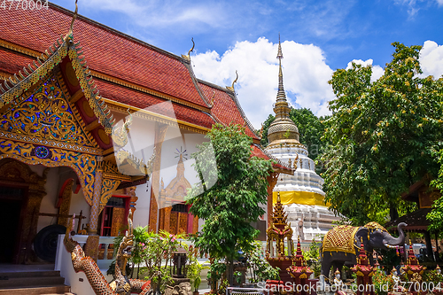 Image of Wat Chedi Luang temple buildings, Chiang Mai, Thailand 