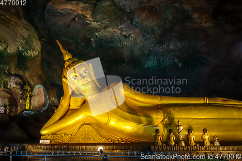 Image of Buddha in Wat Suwan Kuha temple, Thailand