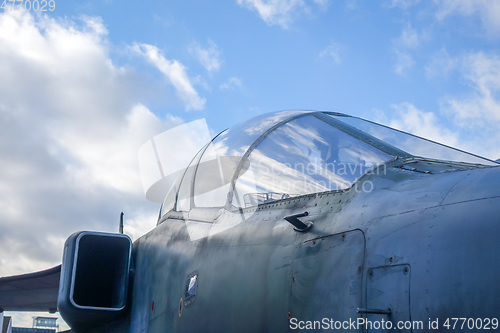 Image of Old military fighter cockpit