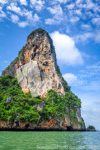 Image of Cliffs on Railay beach, Krabi, Thailand