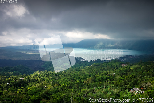 Image of Gunung batur volcano and lake, Bali, Indonesia