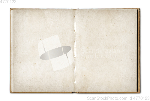 Image of Vintage open book isolated on white background