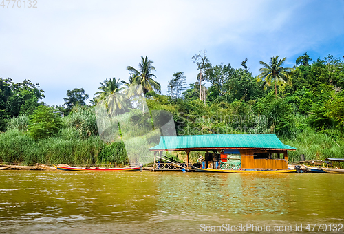 Image of Floating house in Kuala Tahan, Taman Negara national park, Malay