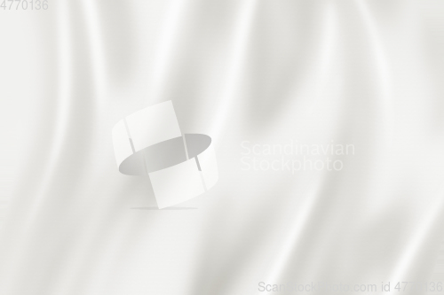 Image of White silk background texture. 3D illustration