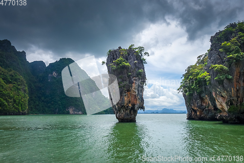 Image of Ko tapu island in Phang Nga Bay, Thailand